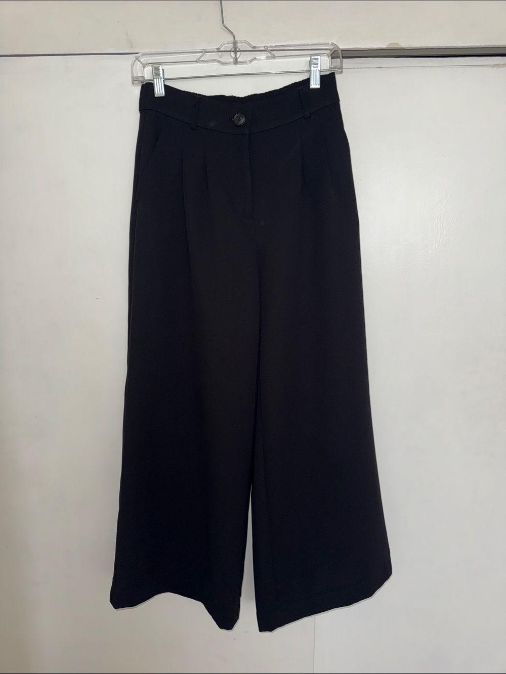 LOFT VERSA Crepe Drape Black Dress Pants Size 0